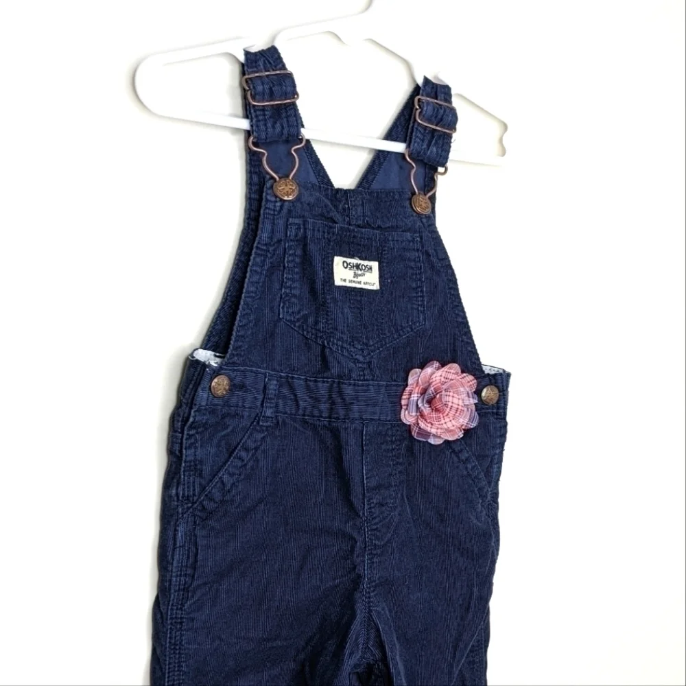 Oshkosh Corduroy Flower Overall 18m